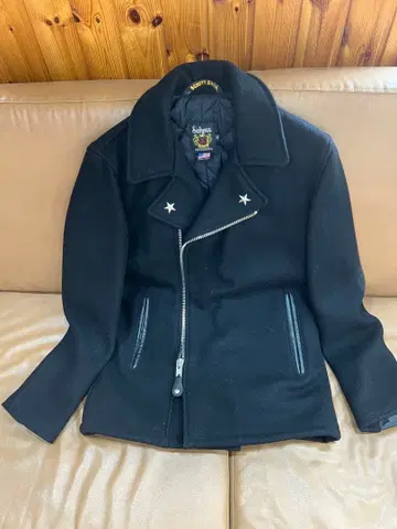 Schott 피코트 블랙 32