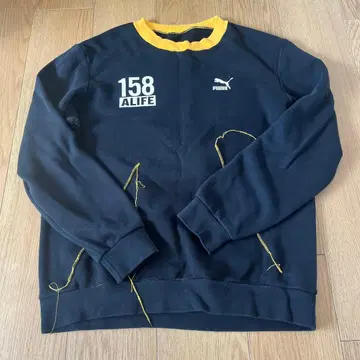 PUMA ALIFE 트레이닝복 블랙/옐로우 컬러 [ 구제 의류 ]