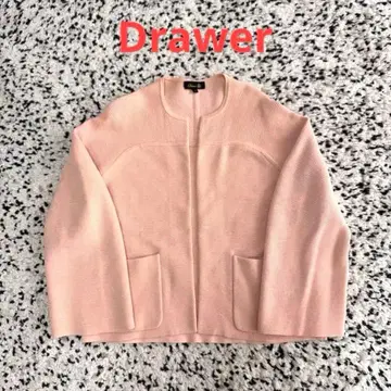 드로어 코튼 노카라 자켓 S