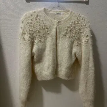 FRAY.ID 아이보리 크롭 가디건