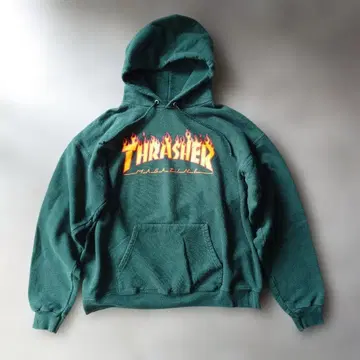 90년대 THRASHER 트레셔 후디 후드 맨투맨 M
