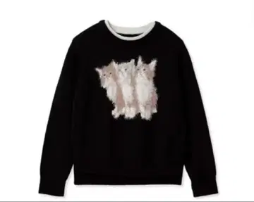 FURFUR 트리플 캣 스웨터 블랙 BLK