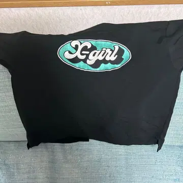 X-girl 블랙 버튼 셔츠