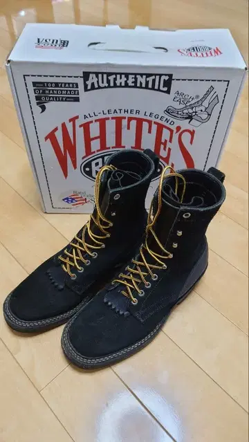 화이트's 스모크 점퍼 블랙 스웨이드