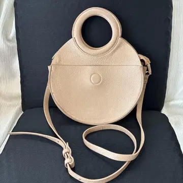 앤솔로지 베이지 원형 백