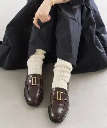 루타론*가죽 모티브 로퍼