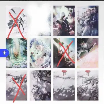 제일복권 NieR:Automata Ver1.1a F상 클리어 포스터 9종