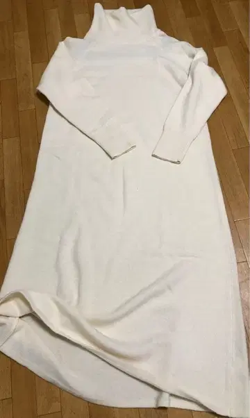 IENA 니트 맥시 원피스 화이트 아이보리