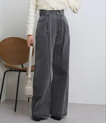 박스 턱 와이드 데님 팬츠 CHICO 01 M