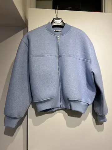 [ 미사용 ] 자라 봄버 자켓 블루 S 사이즈