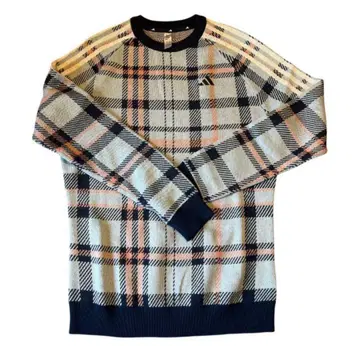 아디다스 골프 여성용 체크 니트 M 사이즈