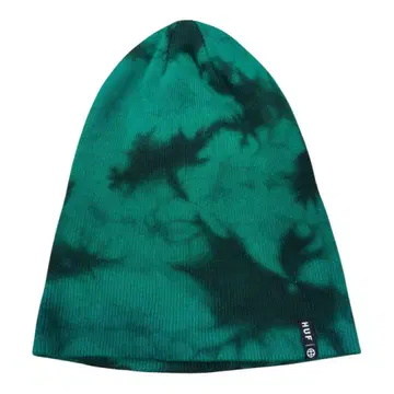 HUF 다크 그린 타이다이 니트 모자