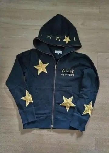 TOMMY 별 패턴 스타 후드티