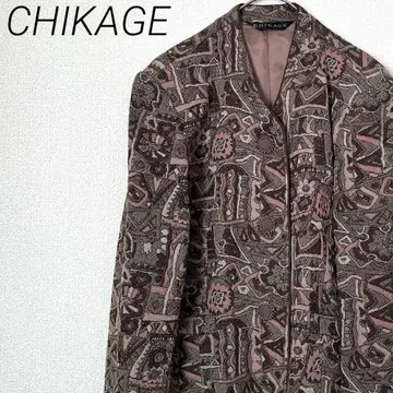 CHIKAGE 노카라 자켓 포켓 부착 레트로 빅 안감 부착