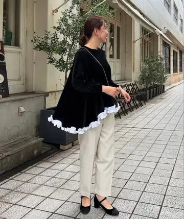 [ 미사용 새상품 택 포함 ] Ohga VELOR TOPS 벨로아 상의