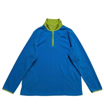 90s BLAIR 하프 지퍼 플리스 자켓 M 스카이블루 옐로우 그린 투톤