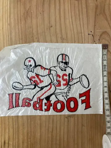 빈티지 다리미 전사 시트 미식축구 2 외 다수 판매 중