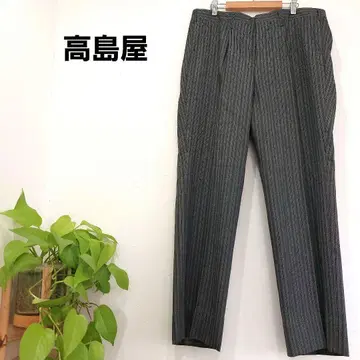 새상품급 타카시마야 스트라이프 팬츠 결혼식 세레모니 파티 슬랙스