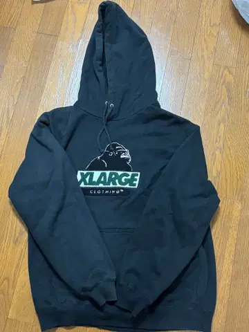 XLARGE 블랙 후드티 L