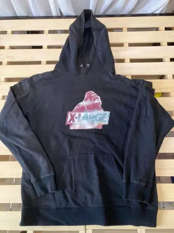 X-LARGE 후드티 블랙