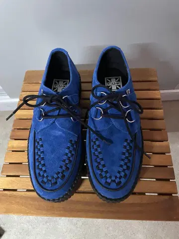 TUK 파랑 스웨이드 러버 솔