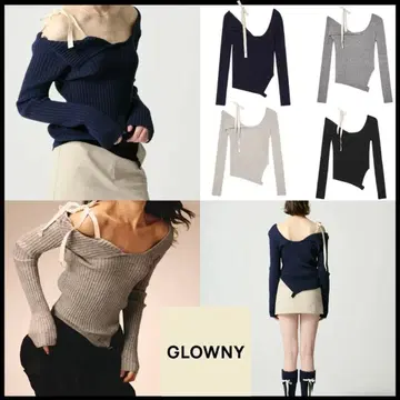 GLOWNY 비대칭 니트