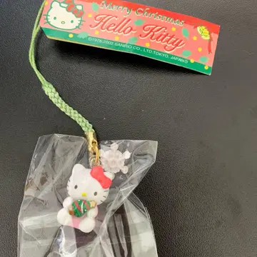 2002년 헬로키티 스트랩 크리스마스 트리 겨울 한정판