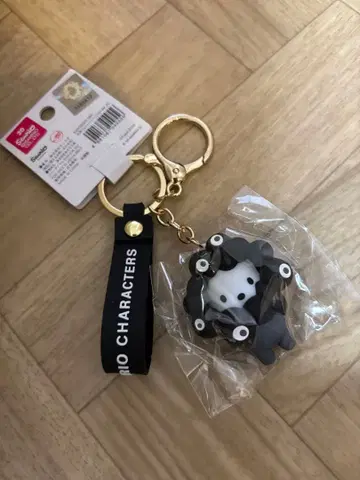 산리오 블랙 미야쿠 포차코 미야쿠미야쿠 만박 키링 블랙