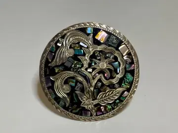 멕시칸 청자개 브로치, 펜던트 탑 MEXICO 925 각인