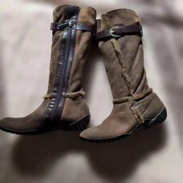 브라운 스웨이드 어그 부츠 38