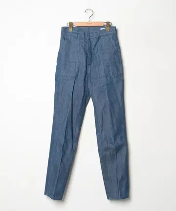 다크 블루 스트레이트 데님 하이웨스트