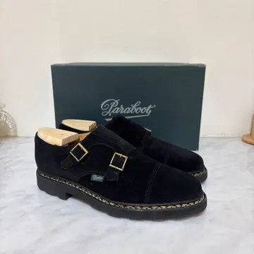 새상품급 파라부트 윌리엄 블랙 스웨이드 UK7