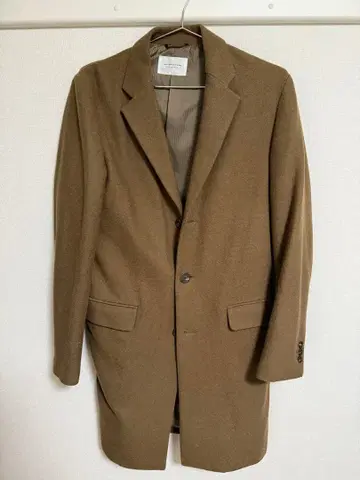 브라운 체스터 코트 롱 기장 남성용 가을/겨울