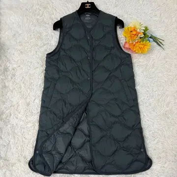 새상품급 UNIQLO 유니클로 울트라 라이트 다운 베스트 롱 카키 S