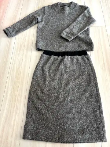 jena 그레이 스웨터 스커트 셋업