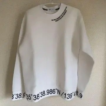 3rd by VANQUISH 화이트 맨투맨 트레이닝복 L 사이즈