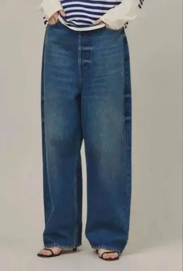 캘런솔로지 와이드 루즈 데님 팬츠