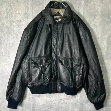 스테디셀러 인기 안감 지도 A-2 가죽 플라이트 자켓 블랙 소가죽