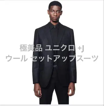 컨디션 최상 유니클로 +J 울 셋업 네이비 사이즈 S