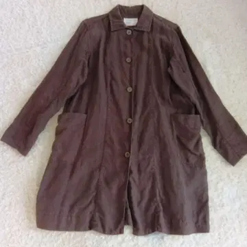 homeworking 린넨 코트 브라운