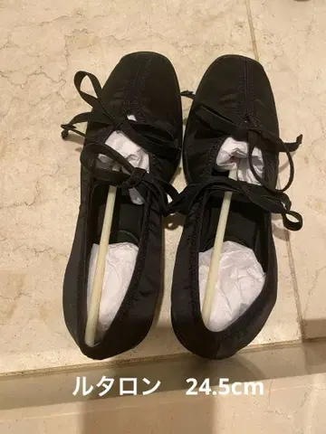 탈론 24.5cm 플랫슈즈 더블 리본