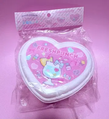 산리오 프레쉬 펀치 런치 케이스 하트 3개 세트 새상품