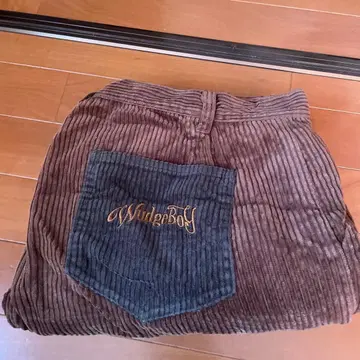 Wundeboy 코듀로이 팬츠 브라운