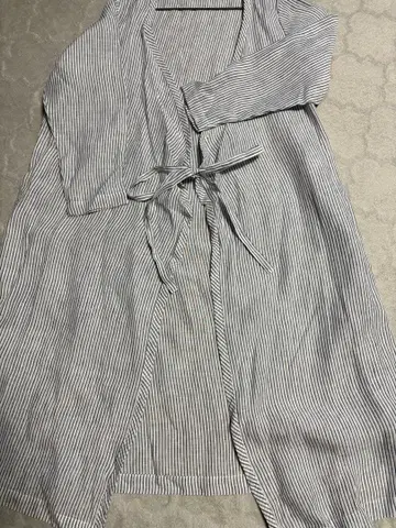 R&D.M.Co- 올드맨즈테일러 린넨 스트라이프 로브 겉옷