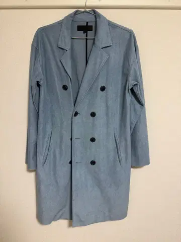 JACKROSE 스웨이드 더블 코트 블루