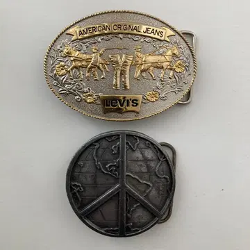리바이스 피스 버클 2개 세트 Levi's peace buckle