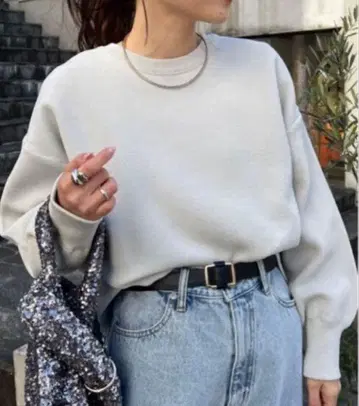 [ 새상품 ] 차오패닉 티피 에어리 컴포트 니트 라이트 그레이