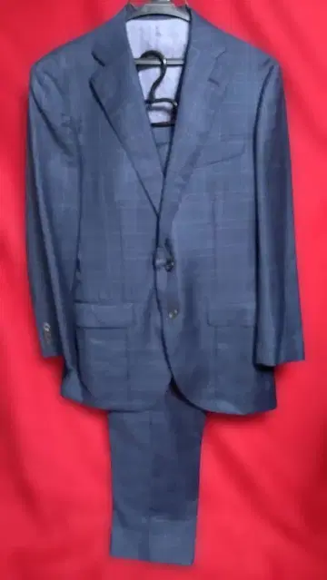 오더 KAISER 체크 무늬 비즈니스 쓰리피스 수트