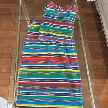 미쏘니 MISSONI 스트라이프 셋업 반팔 스커트