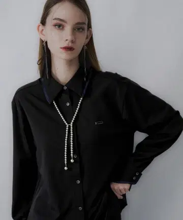 HARE 포인트 컬러 셔츠 (포인트 컬러 블루)